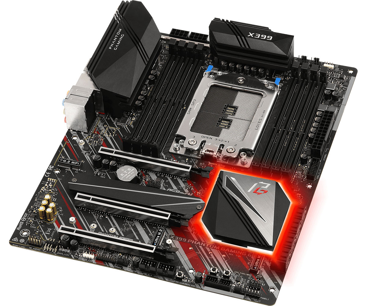 Visual Inspection - The ASRock X399 Phantom Gaming 6 Motherboard